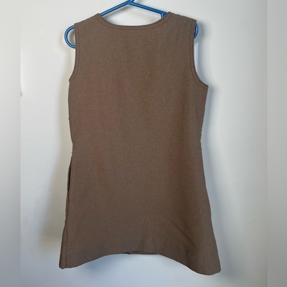 Vintage Girl Scouts USA Brownie Uniform Dress with Orange Tie and Hat Size 8 - Picture 6 of 7